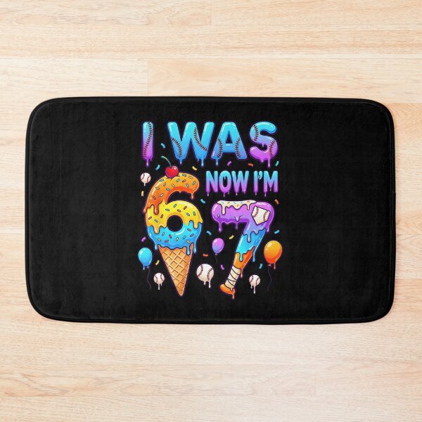 Item preview, I Was 6 Now I’m 7 Birthday Baseball Fun  designed and sold by miaa-artistshop.