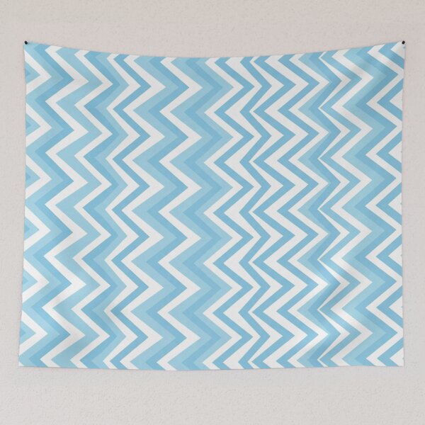 Item preview, Soft Blue Chevron Geometric Pattern designed and sold by Jedillm .