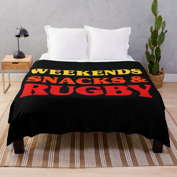 Item preview, Weekends Snacks and Rugby Funny Rugby Lover designed and sold by GabrieSketcham.