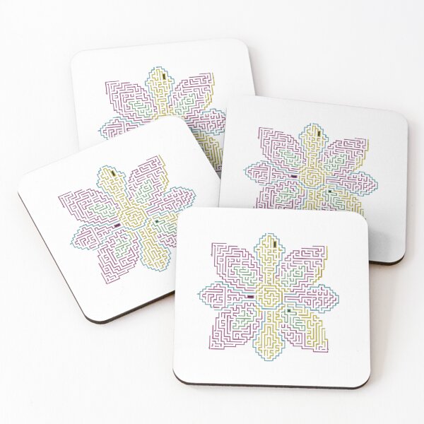 Item preview, Radiant Six‑Petal Geometric Maze Bloom designed and sold by Mindful56.