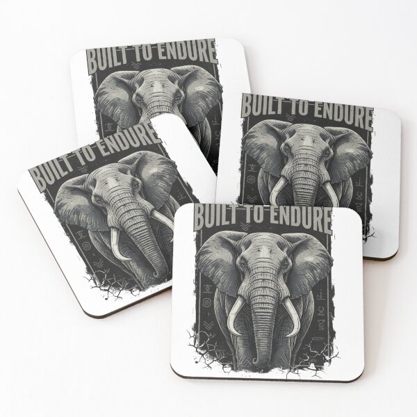 Item preview, Built to Endure Elephant Sticker – Resilient Sou designed and sold by SavannaStrikes.