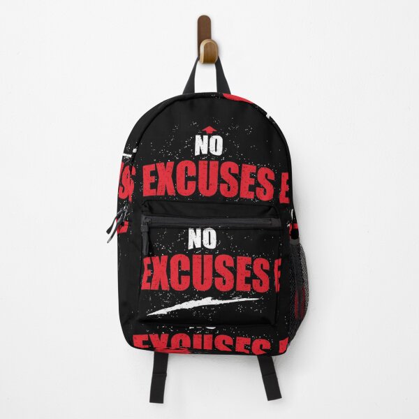 Item preview, No Excuses – Fitness Motivation Workout Quote Design designed and sold by FunnyTeesWorld.