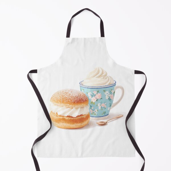 Item preview, Semla and Coffee Cute French Café Dessert Art designed and sold by BobaBunny76.