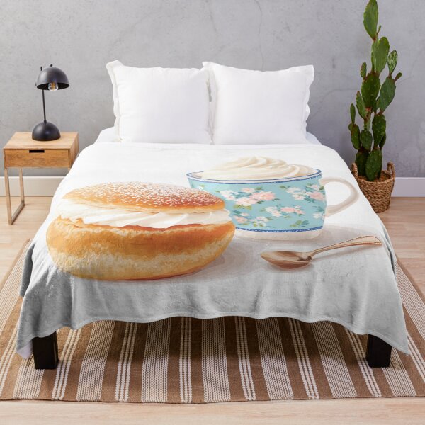 Item preview, Semla and Coffee Cute French Café Dessert Art designed and sold by BobaBunny76.