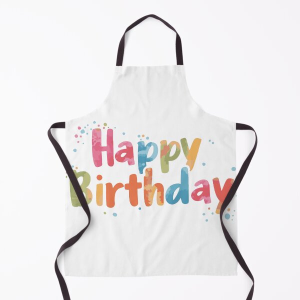 Item preview, Happy Birthday Colorful Watercolor Text Design designed and sold by DavidTeeStudio.