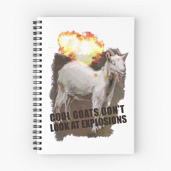 Item preview, Cool goats don't look at explosions designed and sold by Goedele Godfroid.