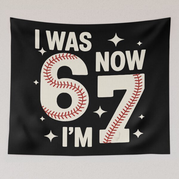 Item preview, I Was 6 Now I’m 7 Baseball Birthday Funny designed and sold by miaa-artistshop.