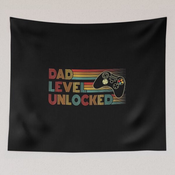 Item preview, Dad Level Unlocked Gamer Dad Funny Retro Gaming designed and sold by FGTV2021.