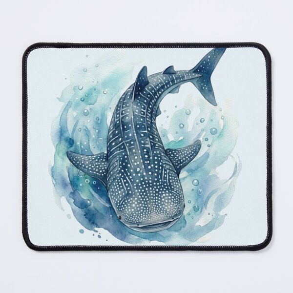 Item preview, Whale shark Top View Watercolor Splash designed and sold by Wennebabs.