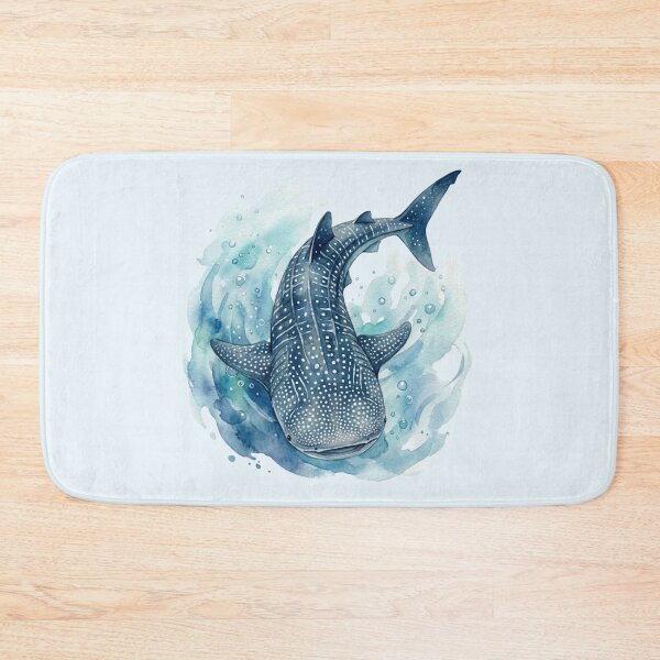 Item preview, Whale shark Top View Watercolor Splash designed and sold by Wennebabs.