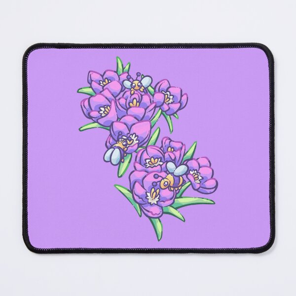 Item preview, Purple Crocus Flowers & Bumblebees designed and sold by SketchesWSara.