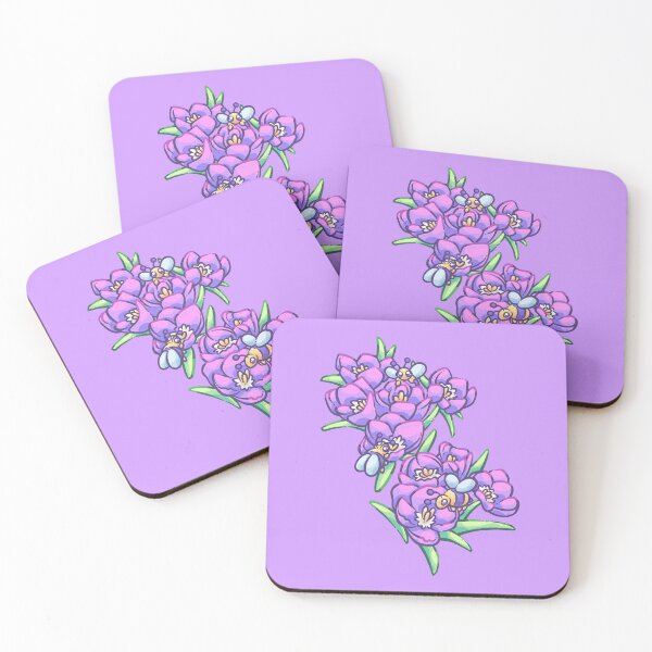 Item preview, Purple Crocus Flowers & Bumblebees designed and sold by SketchesWSara.