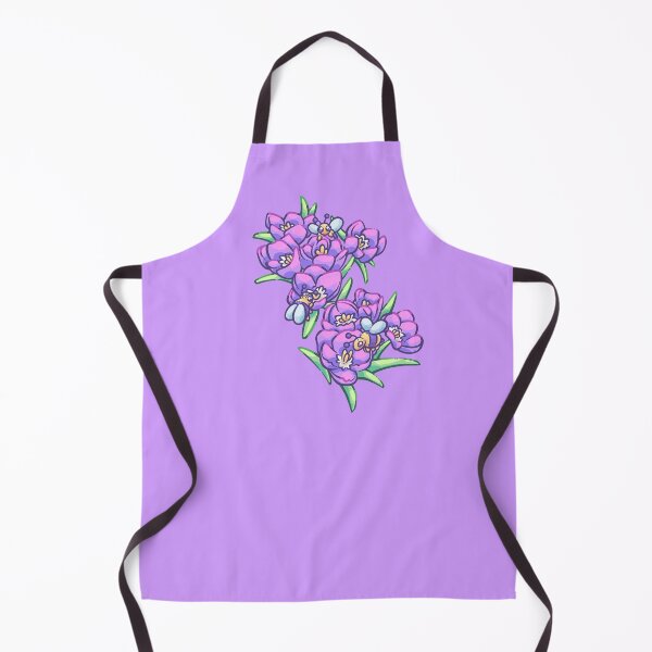 Item preview, Purple Crocus Flowers & Bumblebees designed and sold by SketchesWSara.
