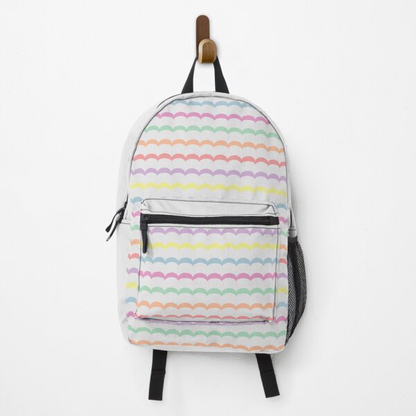 Item preview, Wavy Stripes Print 1 - Candy Rainbow and Opal White designed and sold by Daniel Bevis Design.