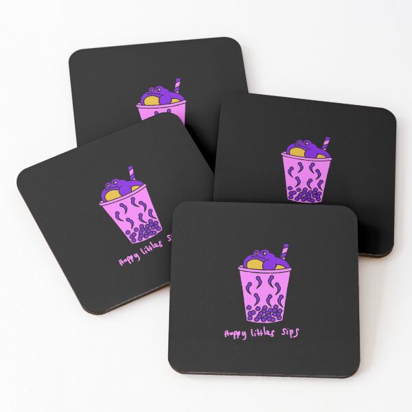 Item preview, Happy Little Sips Purple Frog Boba designed and sold by J-Mindful.