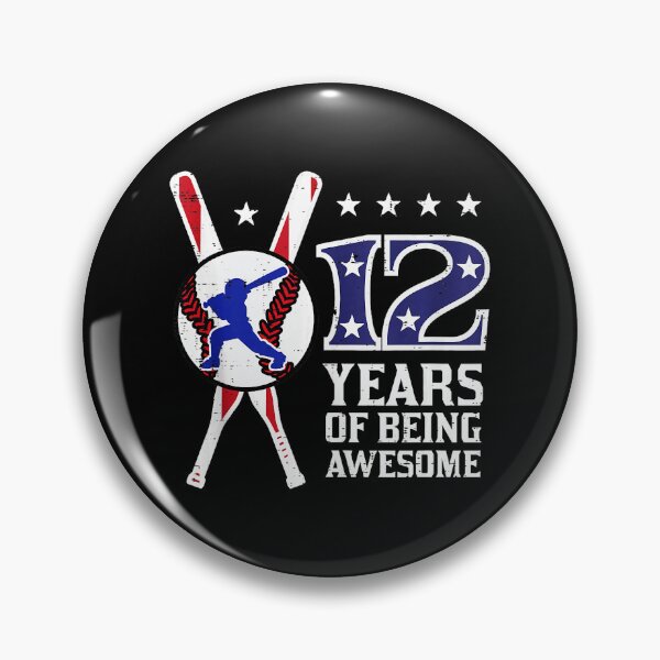 Item preview, 12 Years of Being Awesome Baseball 12th Birthday designed and sold by miaa-artistshop.