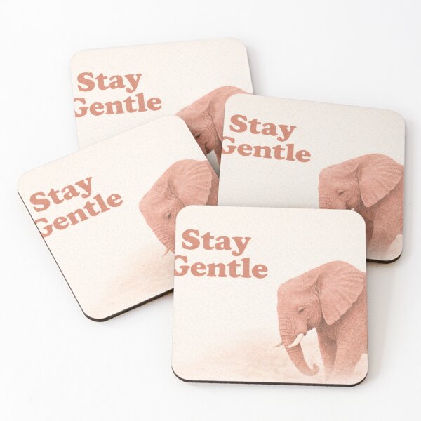 Item preview, Stay Gentle African Elephant Strength Minimalist Poster designed and sold by SavannaStrikes.