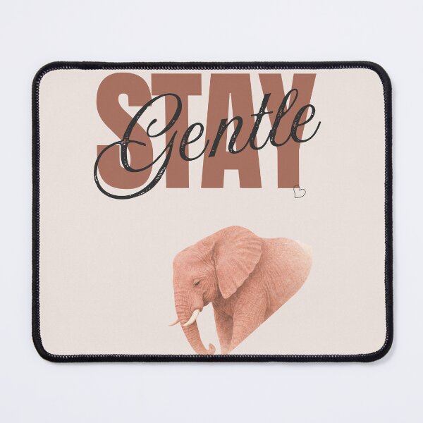 Item preview, Stay Gentle African Elephant Strength Minimalist Poster designed and sold by SavannaStrikes.