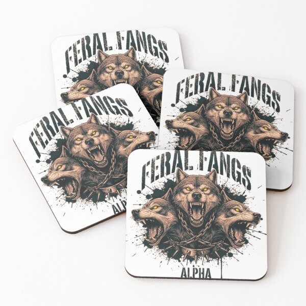 Item preview, Feral Fangs - Alpha Wolves designed and sold by LittleLoopArt.