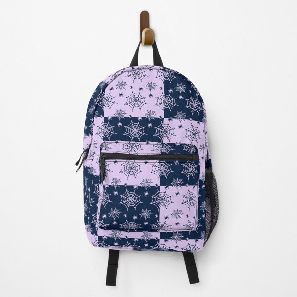 Item preview, Dark blue and light lilac interchange web pattern designed and sold by serenebookworm.
