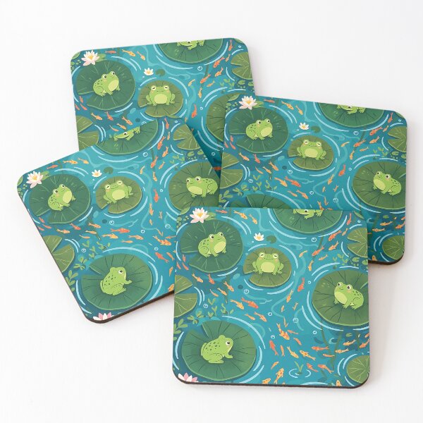 Item preview,  Tiny Frogs on Lilypads Koi Pond Case designed and sold by Zen Aura Studio.