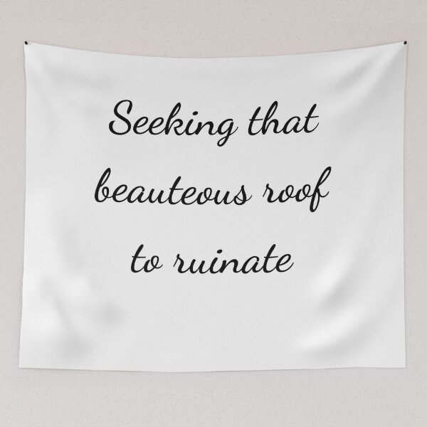 Item preview, "Seeking that beauteous roof to ruinate" - handwriting black designed and sold by ariksworld.