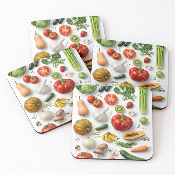 Item preview, Fresh Organic Fruit and Vegetable Flat Lay designed and sold by PholPol1959.