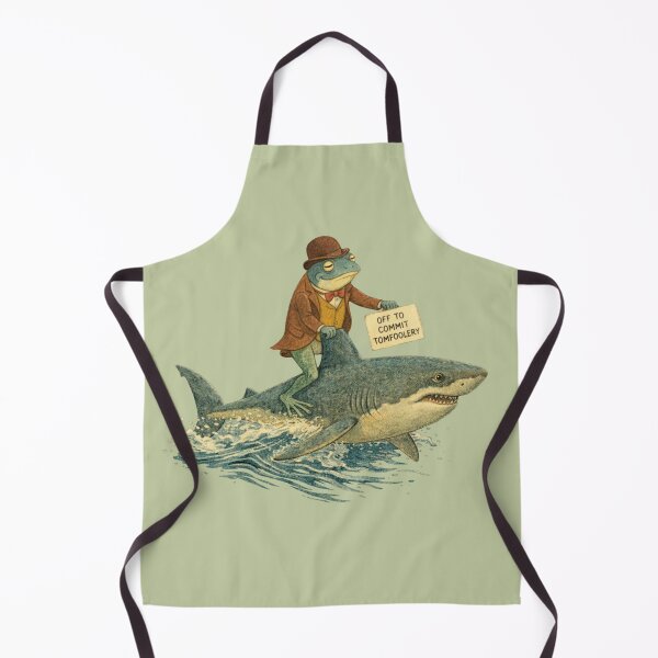 Item preview, Whimsical Frog Riding On Top Of A Shark designed and sold by Right-UR.