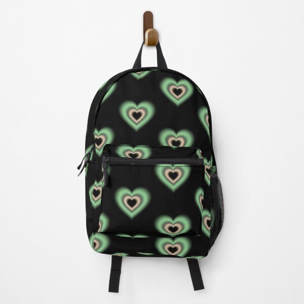 Item preview, Green and vanilla blurry hearts designed and sold by serenebookworm.