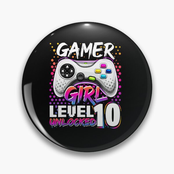 Item preview, Gamer Girl Level 10 Unlocked Birthday Gaming designed and sold by FGTV2021.
