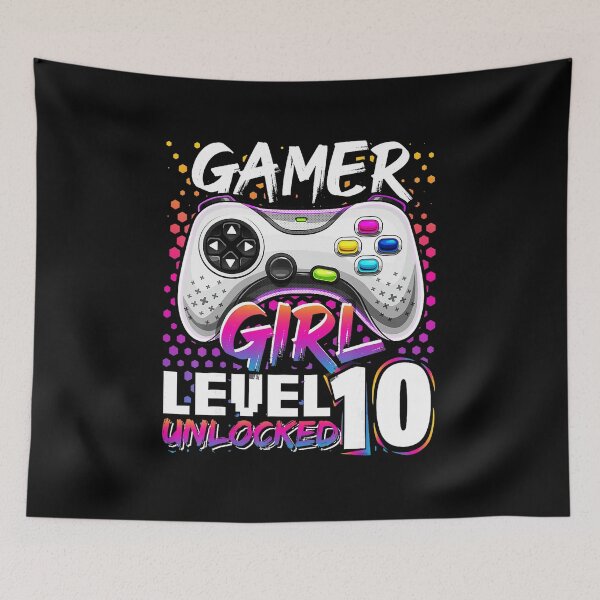 Item preview, Gamer Girl Level 10 Unlocked Birthday Gaming designed and sold by FGTV2021.