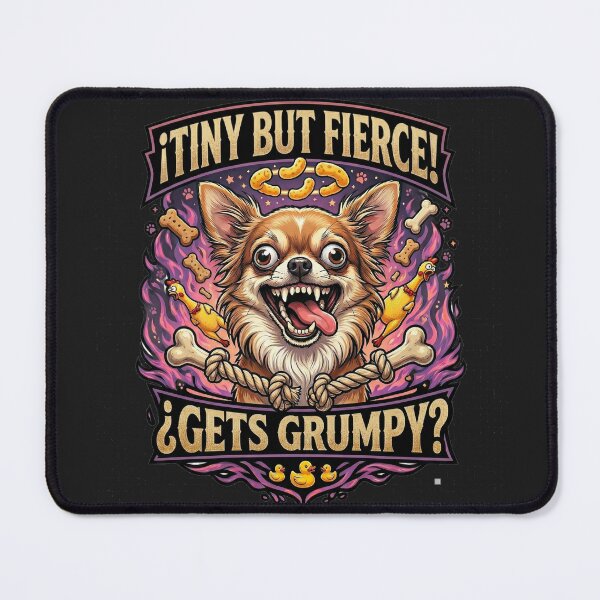 Item preview, Tiny But Fierce Funny Chihuahua Design designed and sold by Hoffmann-Shop.