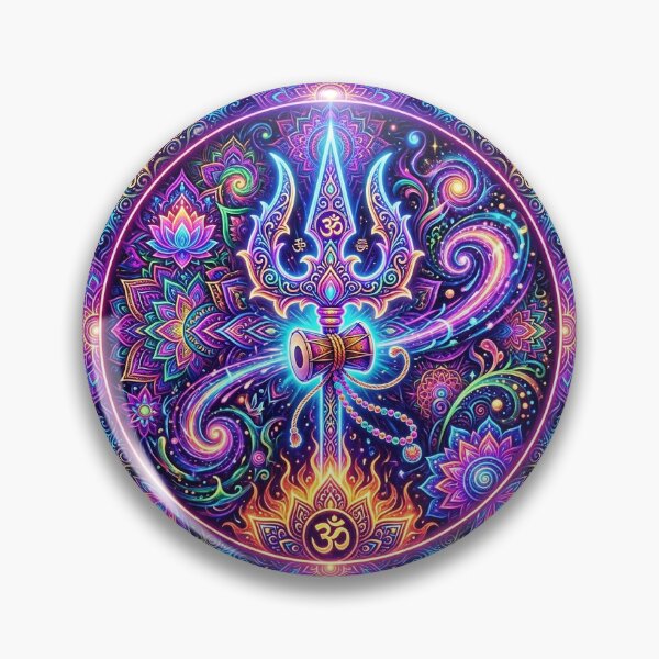 Item preview, Shiva Trishul Psychedelic  designed and sold by shantilovesart.