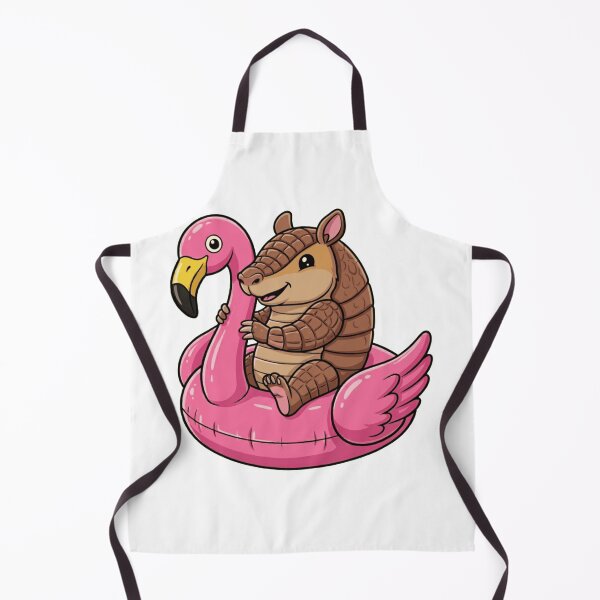 Item preview, Cute Armadillo on Pink Flamingo Pool Float designed and sold by k3rstman1.