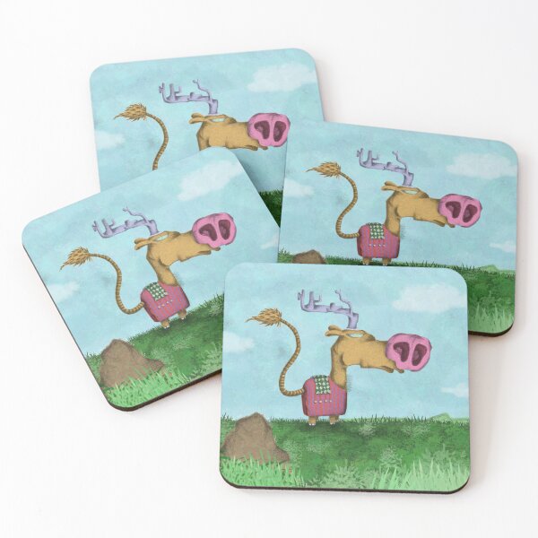 Item preview, Mountain deer in the prairie a0510 designed and sold by liquid-print.