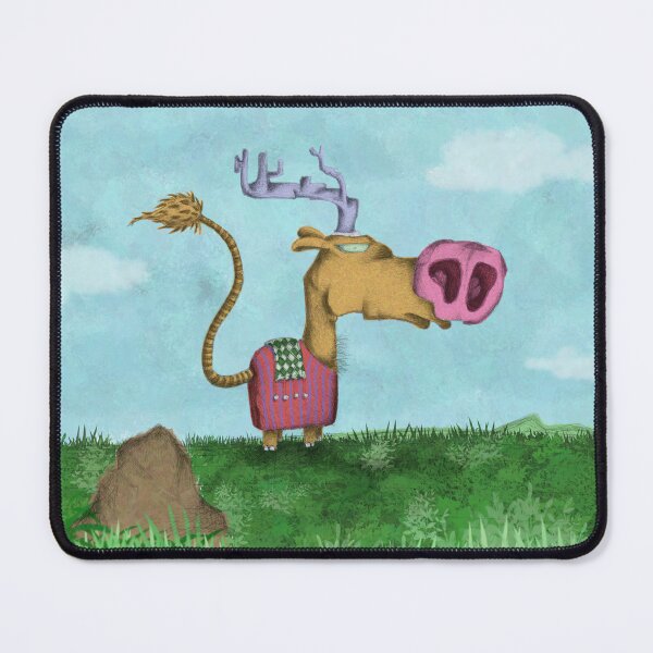 Item preview, Mountain deer in the prairie a0510 designed and sold by liquid-print.