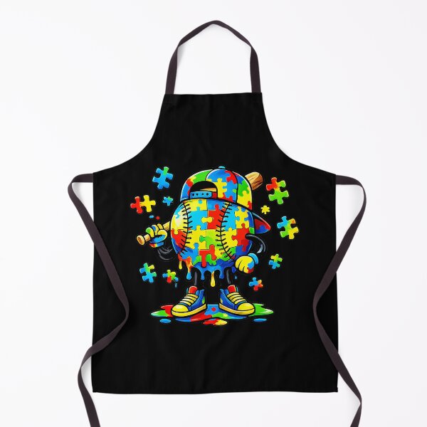 Item preview, Autism Awareness Drippy Baseball Puzzle designed and sold by miaa-artistshop.