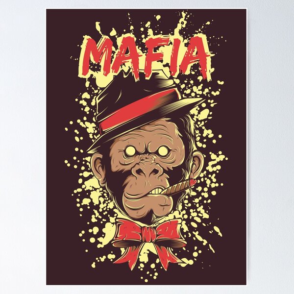 Item preview, mafia monkey designed and sold by retro-gamer.