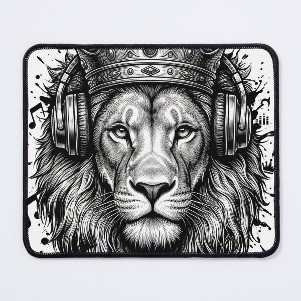 Item preview, Lion King Of Beats Headphones Street Art designed and sold by Hoffmann-Shop.