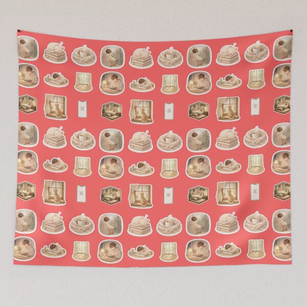 Item preview, Cozy Boy Peaceful Light Minimalist Art designed and sold by Cana Creations.