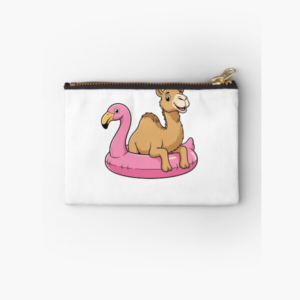 Item preview, Funny Camel Relaxing in Pink Flamingo Float designed and sold by k3rstman1.