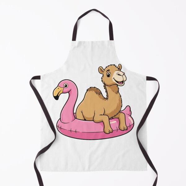 Item preview, Funny Camel Relaxing in Pink Flamingo Float designed and sold by k3rstman1.