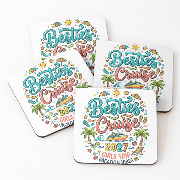 Item preview, Besties Cruise 2027 Girls Trip Friends Cruising Vacation Beach Party designed and sold by NADIASHOP86.
