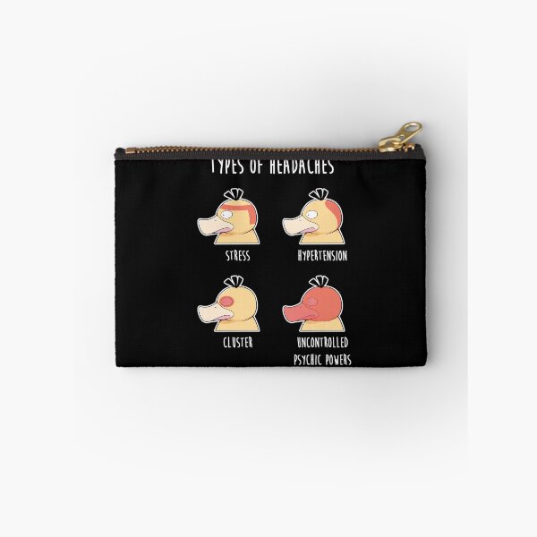 Item preview, Types of Headaches Psyduck Funny Anime Meme designed and sold by KasefsWorld.