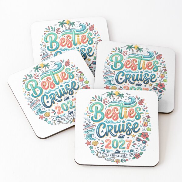 Item preview, Besties Cruise 2027 Girls Trip Friends Cruising Vacation Tropical Summer designed and sold by NADIASHOP86.