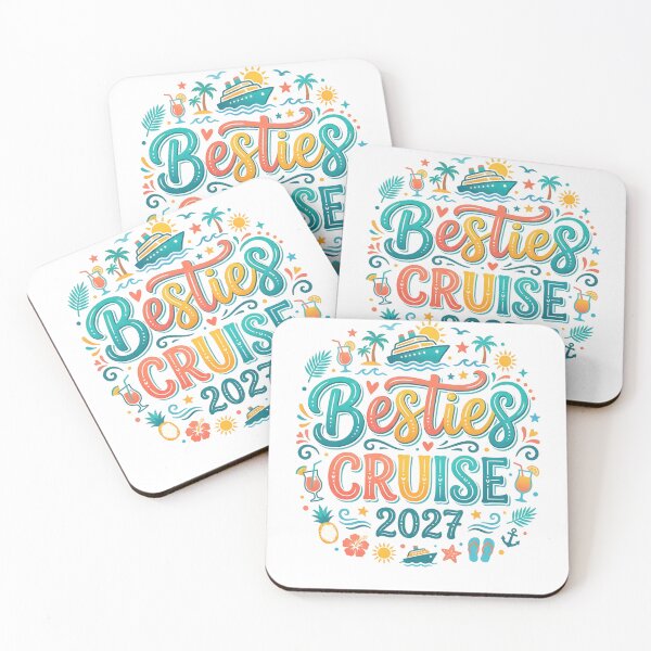 Item preview, Besties Cruise 2027 Girls Trip Friends Cruising Vacation Summer Vibes designed and sold by NADIASHOP86.