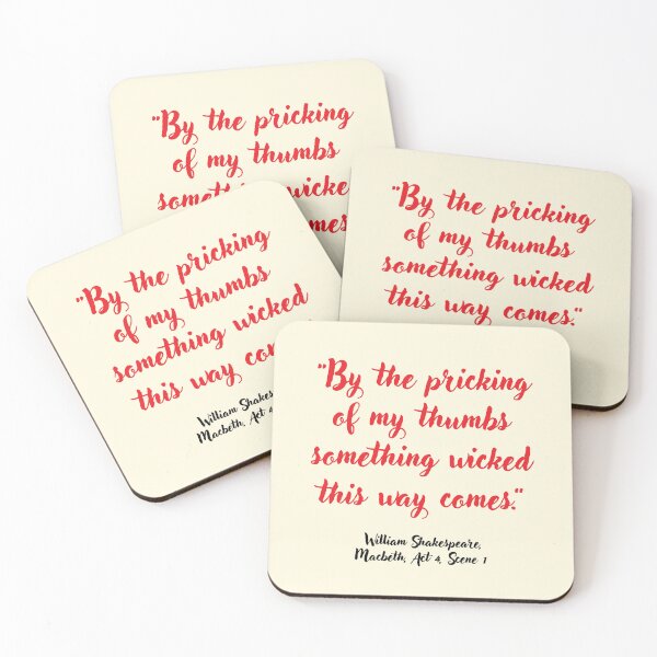 Item preview, Chill Shakespeare Quote from Macbeth designed and sold by CharlottePlaceArt.