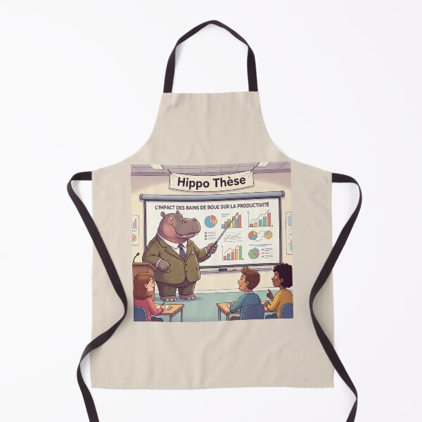 Item preview, Hippo Thesis – Hippopotamus Researcher Humor Thesis Defense designed and sold by WordPlayStudio.