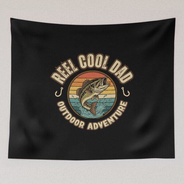 Item preview, REEL COOL DAD OUTDOOR ADVENTURE Fishing enthusiast father the fisherman fish whisperer fresh water monster fishes big fish designed and sold by Jt41.