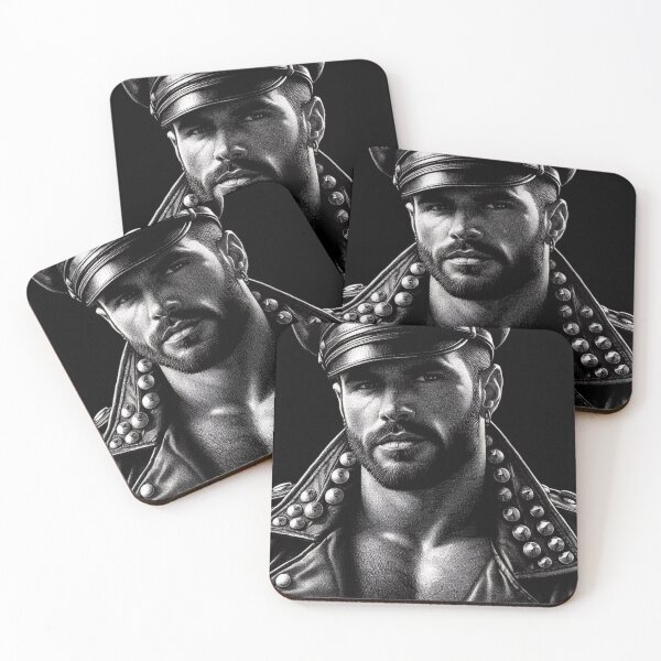 Item preview, Gay Leather Daddy Heat Defiant Currency Tom of Finland Tribute Gay Pride Graphic Design designed and sold by ItsAKinkThing.